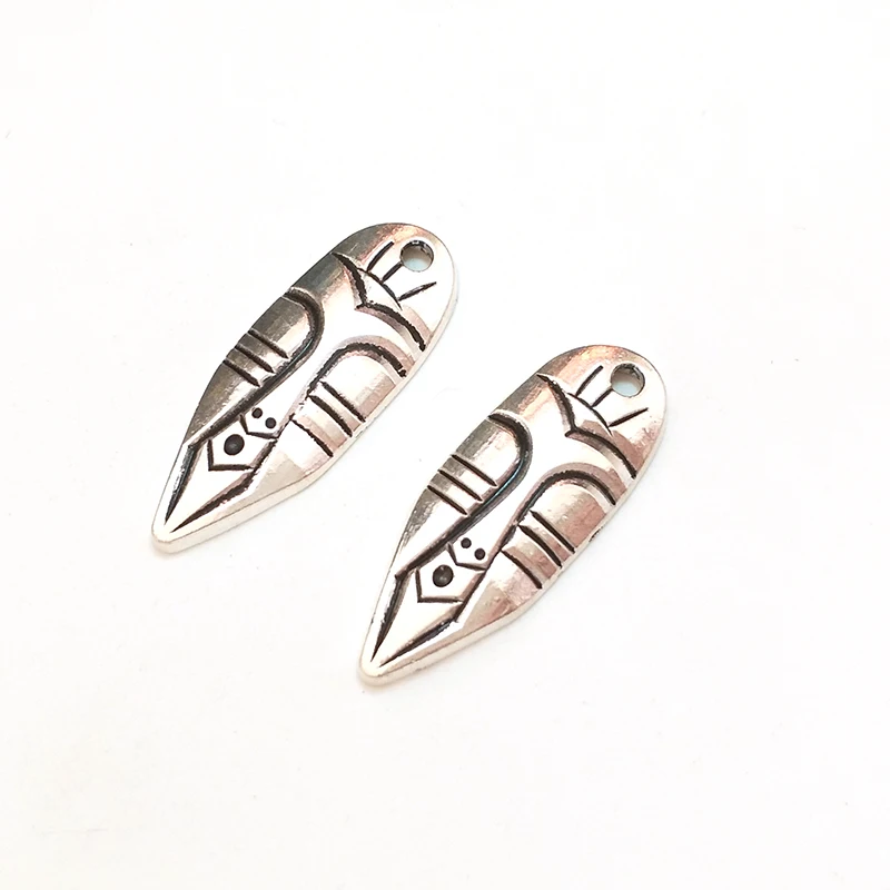 Statues particulières en alliage de Zinc, 5 pièces, breloques de bouclier facial, pendentifs, collier à faire soi-même, accessoires de bijoux, nouvelle mode