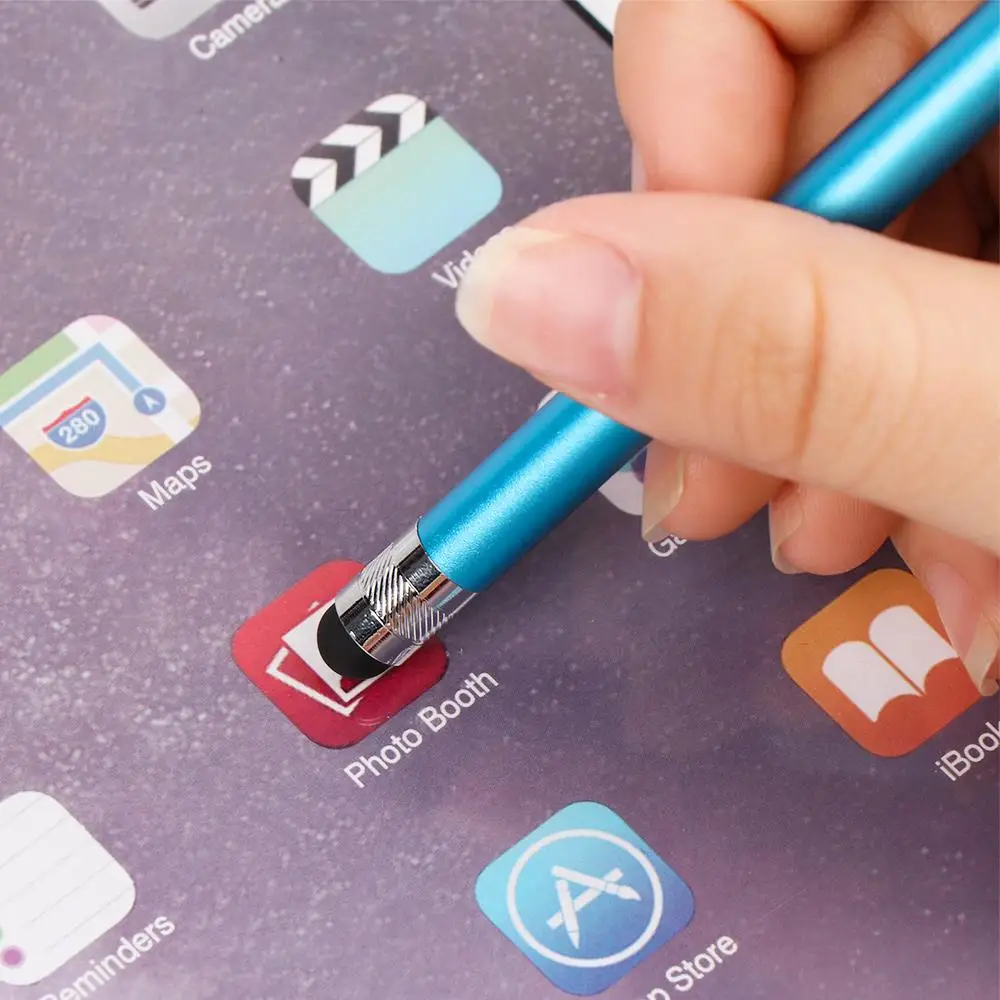High Quality Tablet Phone Sensitive Accessories Capacitive Stylus Dual Silicone Tips Touch Screen Pen Drawing Pen