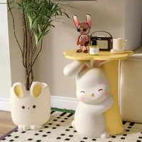 Kids Nightstand Animal Theme Rounded Corners Non-Toxic Paint Bedside End Table Childrens Toy Storage Shelf Organizer