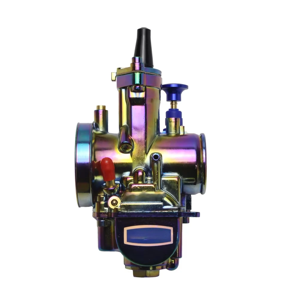 Pwk24 26 28 30 32 34mm Colorful Carburetor Carburador For Keihin PWK With Power Jet Universal Carburateur 2/4Tiempos Carburatore