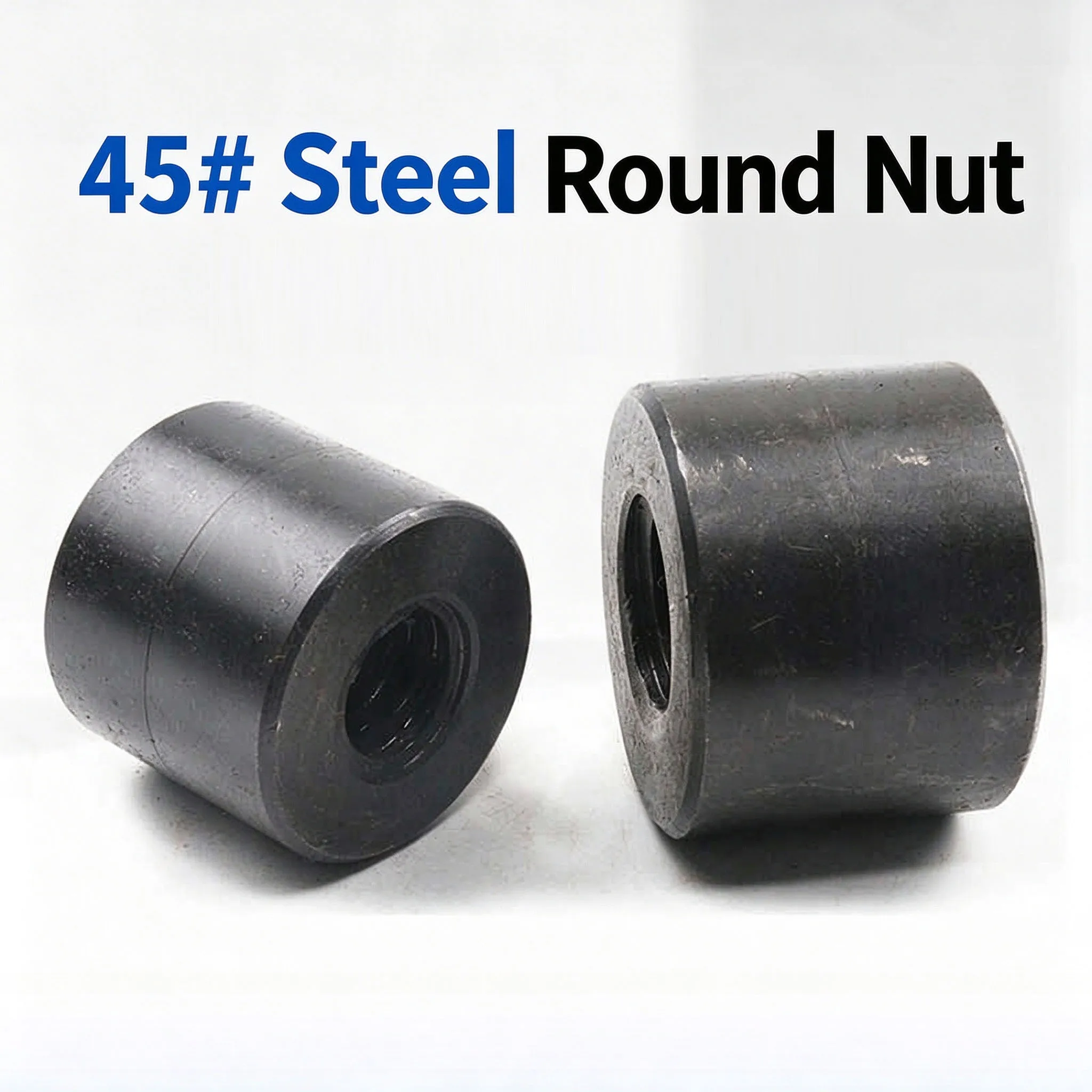 Trapezoidal Lead Screw Round Nut T8/T10/T12/T14/T16/T18-T60 Right/Left Hand Pitch2-8mm OD20-90mm for Machine Tool Transmission