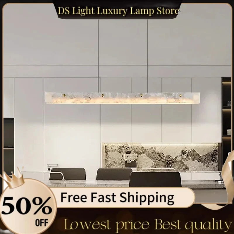 

Современная роскошная мраморная светодиодная люстра в стиле модерн для столовой, кухни, спальни, золотой декоративный подвесной светильник, дизайнерская подвесная лампа