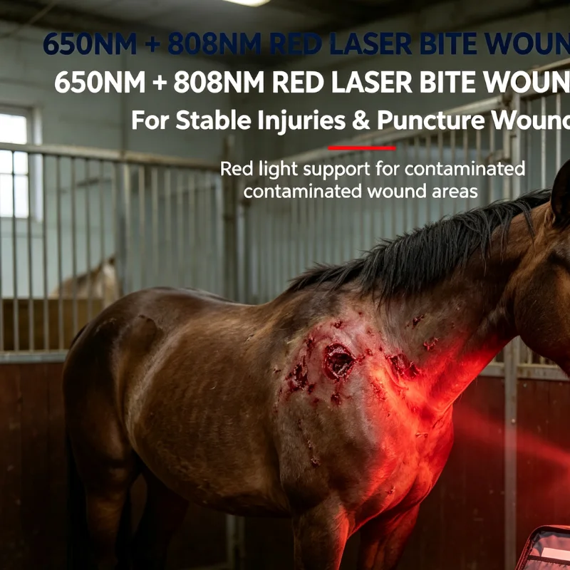 5W Class IV Portable Laser Therapy 650nm 808nm for Dogs Cats Horses Bursitis Plantar Fasciitis Osteoarthritis Chronic Pain