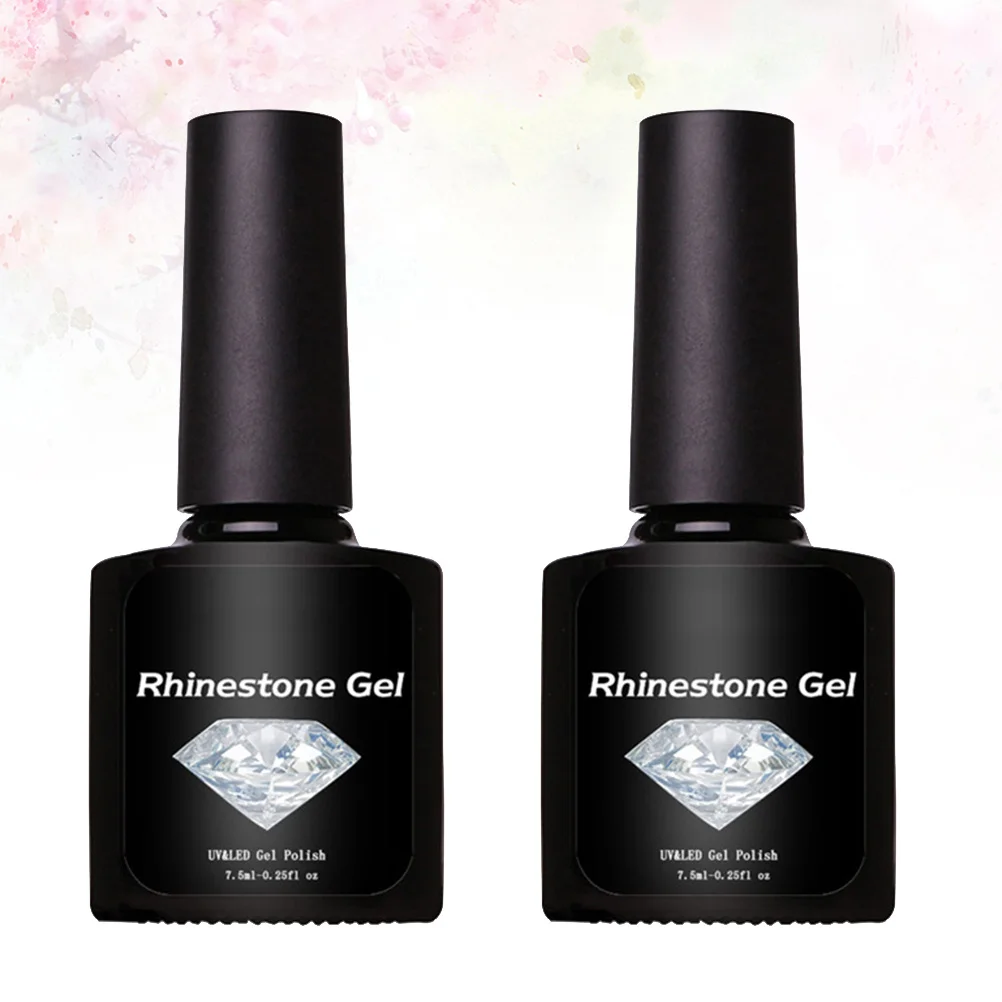 

2 шт. набор клея для ногтей для натуральных и накладных ногтей, тонкий портативный дизайн, засорение, без кислоты, без запаха, маникюрный инструмент, прочный