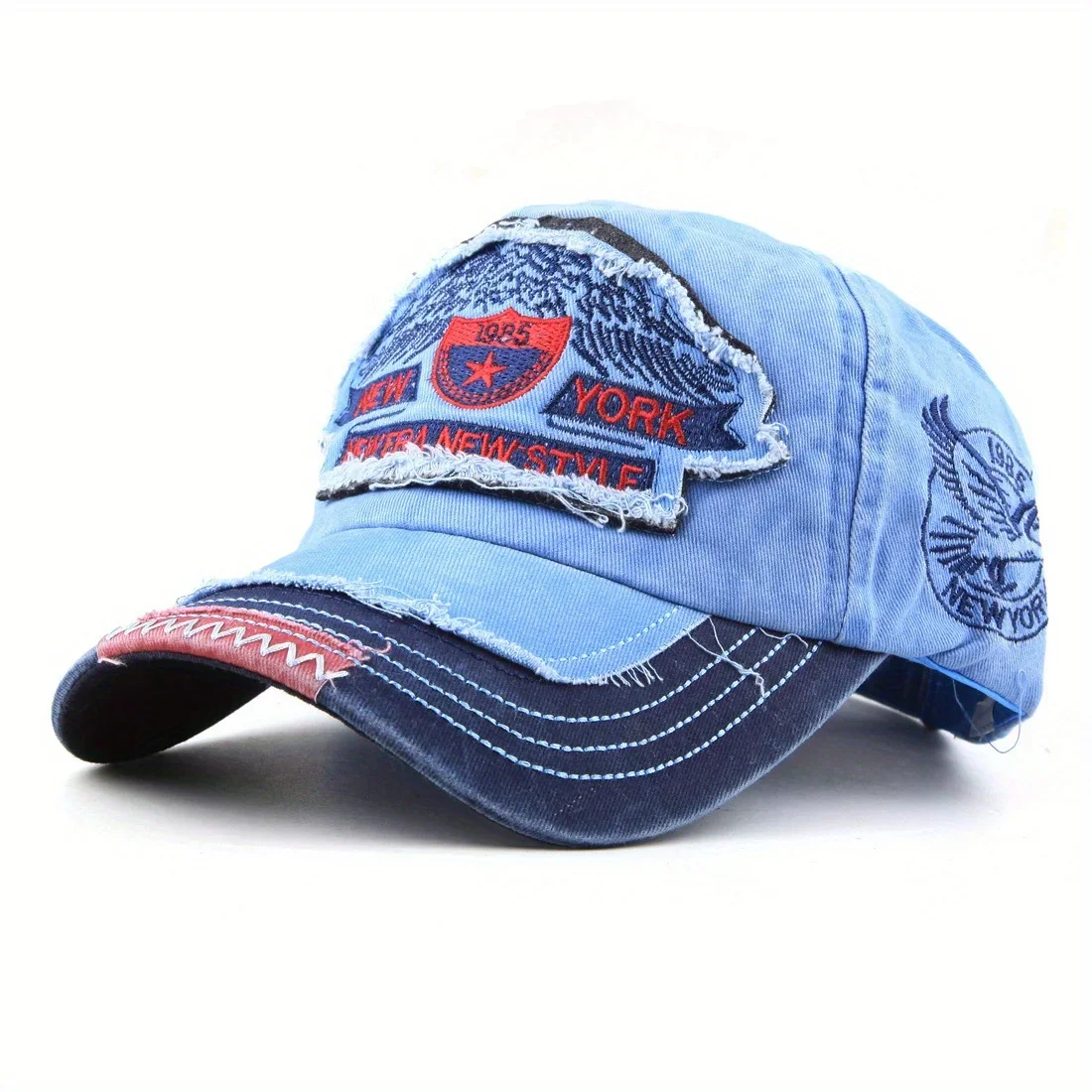 

Washed Cotton Denim Dad Hat Unisex Baseball Cap High Quality Travel Sunshade Cap Men Women Embroidery Cap Ideal Choice for Gifts