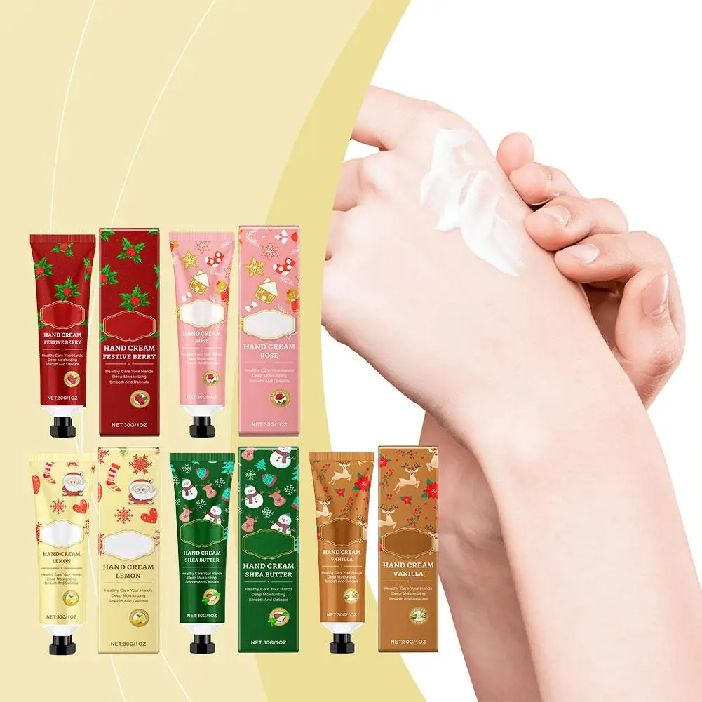 Christmas Hand Cream Moisturizing Repair Anti Dry Hand Lotion Cream O7V2