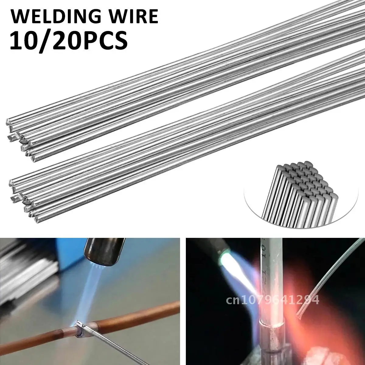 Welding Rod Weld Wire Electrode 2mm Diameter 50cm Long 10/20 pcs Universal Welding Rods Copper Aluminum Iron Fux Cored