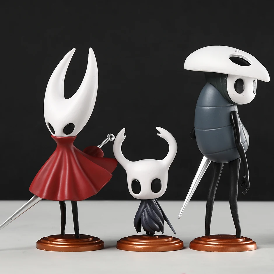 Hollow Knight Silksong Hornet Quirrel PVC Figure Dolls Decoration Desktop Model Toys 3-pack