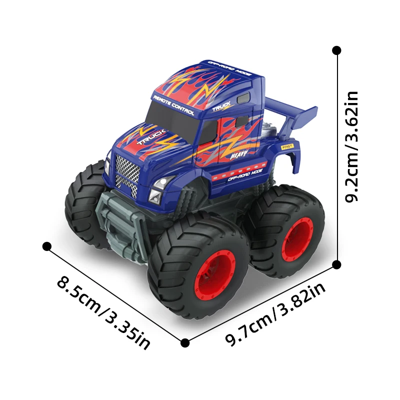 1/64 RC Stunt Car 2.4G Mini Desktop Remote Control Truck With LED Light 360 Rotation Off-road Climbing Vehicle Toy for Kids Gift 6