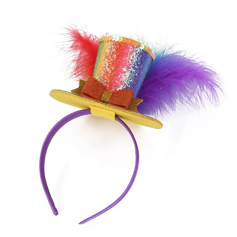 

20pcs Funny Feather Color Hats Party s Headband Headdress Costumes Girls Decorate Props Birthday Wedding Festival
