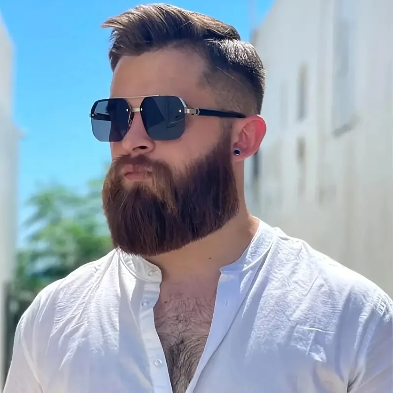 Europäische und amerikanische Retro-Sonnenbrillen im modischen Stil für Damen und Herren, vielseitig einsetzbar für Sonnenschutz und UV-Schutz im Sommer.