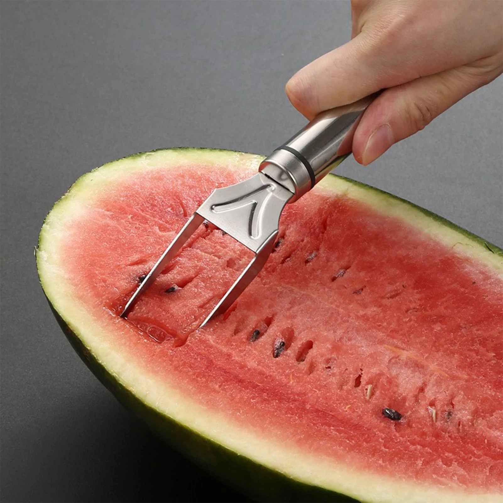 

Stainless Steel Windmill Watermelon Cutter Artifact Salad Fruit Slicer Cutter Tool Watermelon Digger Kitchen Accessories Gadgets