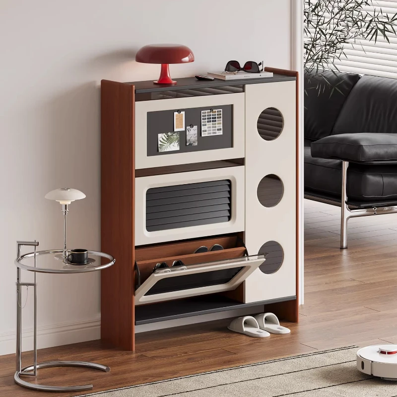 

Modern Wooden Shoe Cabinet Italian Style Natural Space Saving Organizer Shoe Rack Storage Luxury Szafka Na Buty Furniture Home