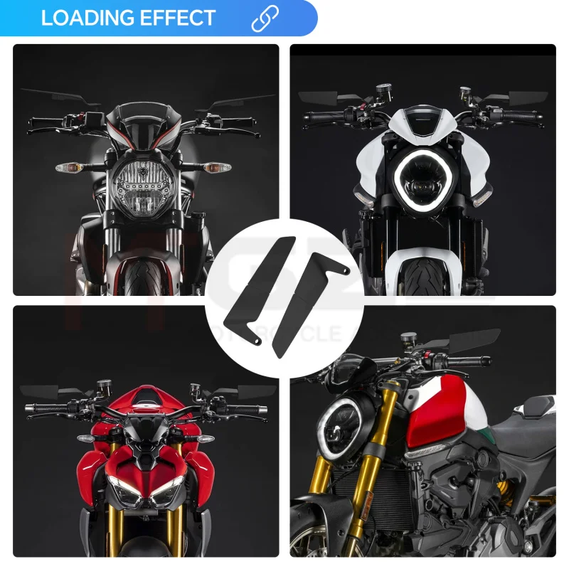 مرايا الرؤية الخلفية لجناح الدراجة النارية مرآة جناح خفية قابلة للتعديل لأبريليا تونو 660 تونو V4