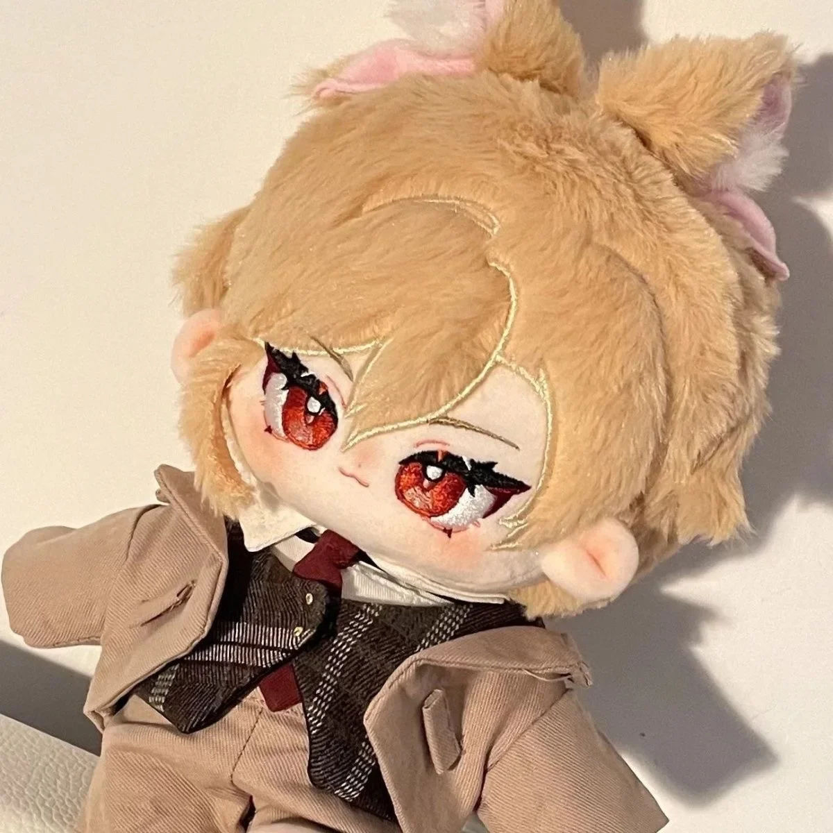 

Anime Genshin Impact Kaveh Game Cosplay Plush Stuffed Cotton Cute Body 20CM Change Clothes Doll Dress Up Toys Plushie Xmas Gif