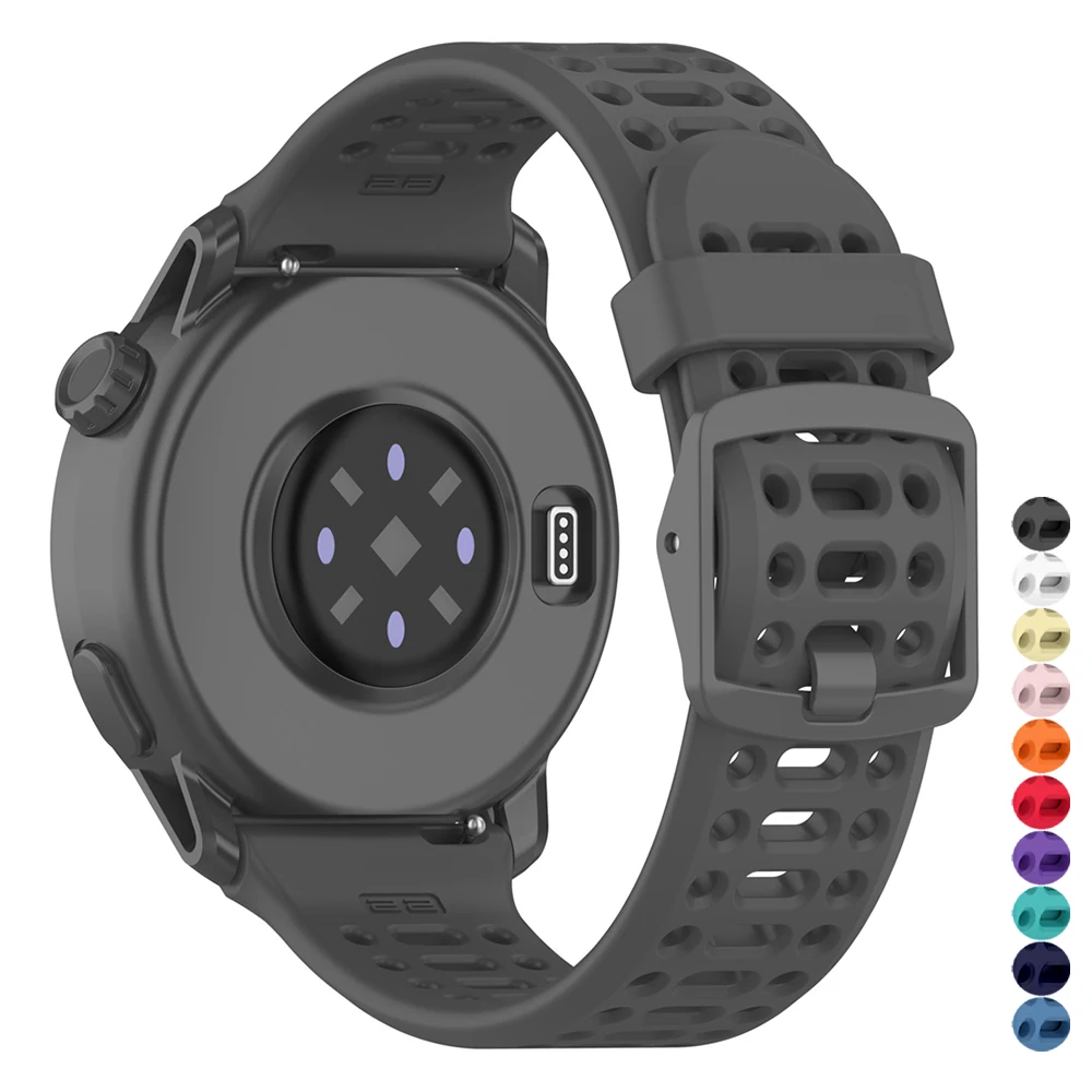 Silicone 20mm 22mm Sports Watchband For COROS PACE 3 2 4/PACE Pro Breathable Bracelet For COROS APEX 42mm 46mm/APEX 4/2Pro Strap