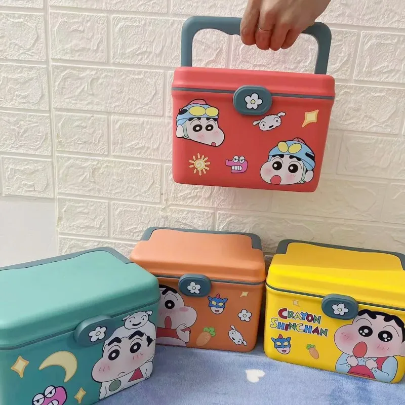 Original Crayon Shin-chan Creative Portable Medicine Kit Cartoon Medicine Storage Household Emergency Medicine Medicine Box