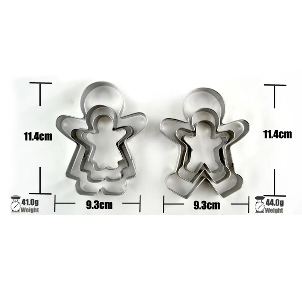 

3 Pcs Mold Stainless Steel Baking Fondant Dessert Stainless Steel Molds Non Shapes DIY Chocolate