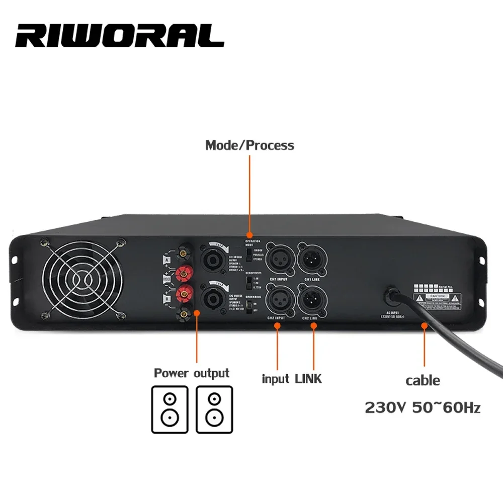 

XP4500 850W*2 Channel Hifi Amplifiers Professional Class D DJ Stage Performance Karaoke Power Amplifier Audio