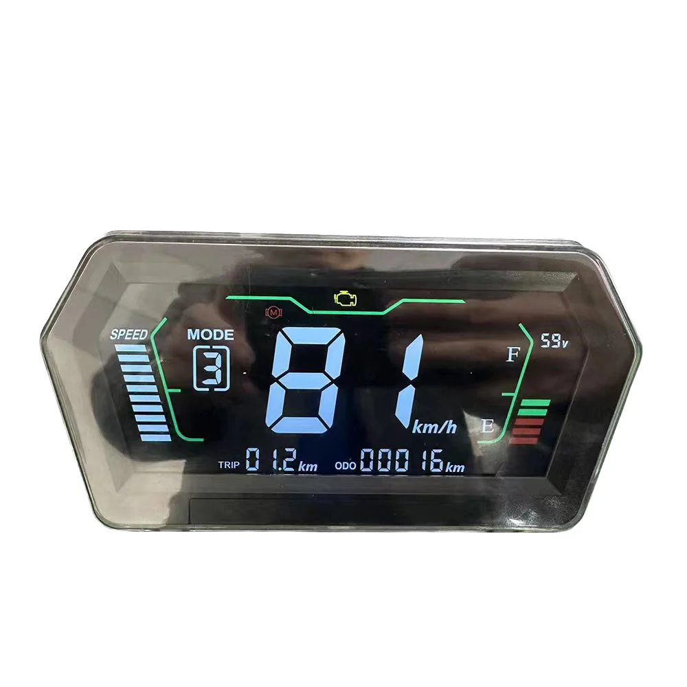 DKYS 72V/96v single-wire/CAN version LCD speedometer can intelligently adjust the speed display speed
