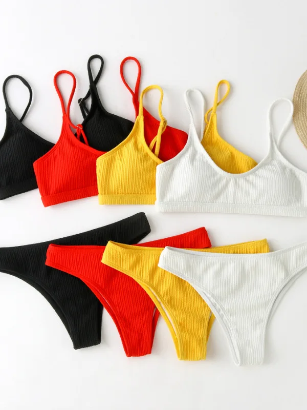 

Женский сексуальный раздельный купальник-бикини с эффектом похудения, термокостюм для спа-процедур, нейлоновый материал с эффектом утяжки.