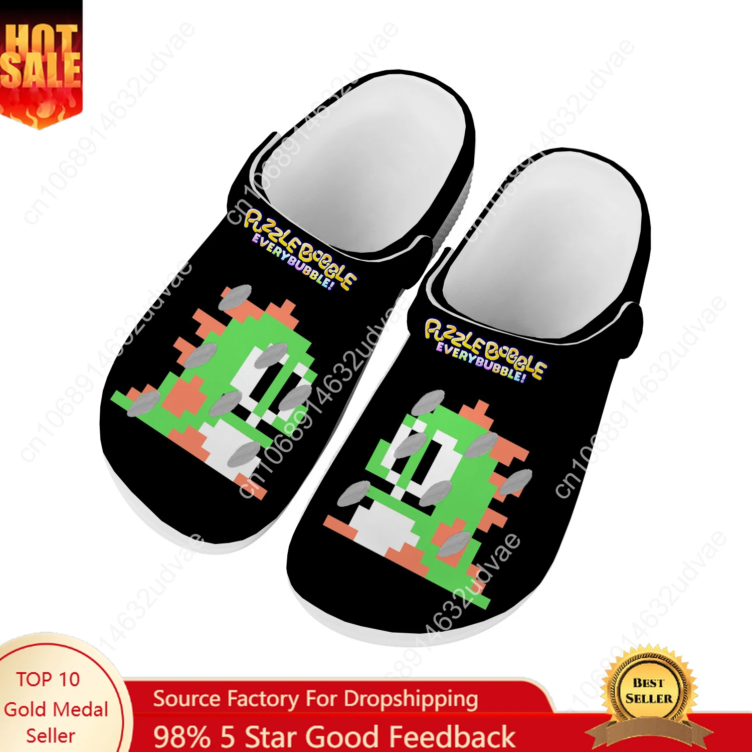 

Bubble Bobble Water Shoes Mens Womens High Quality Fashion Home Garden Clogs Customizd Sandals Beach Breathable Hole Slippers