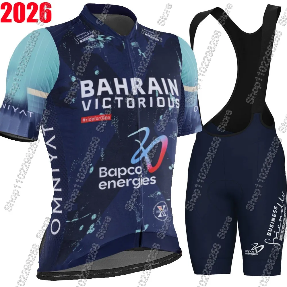 Bahrain Victorious 2026 équipe cyclisme Maillot ensemble hommes vélo vêtements route vélo chemises costume vélo cuissard vtt Ropa Maillot