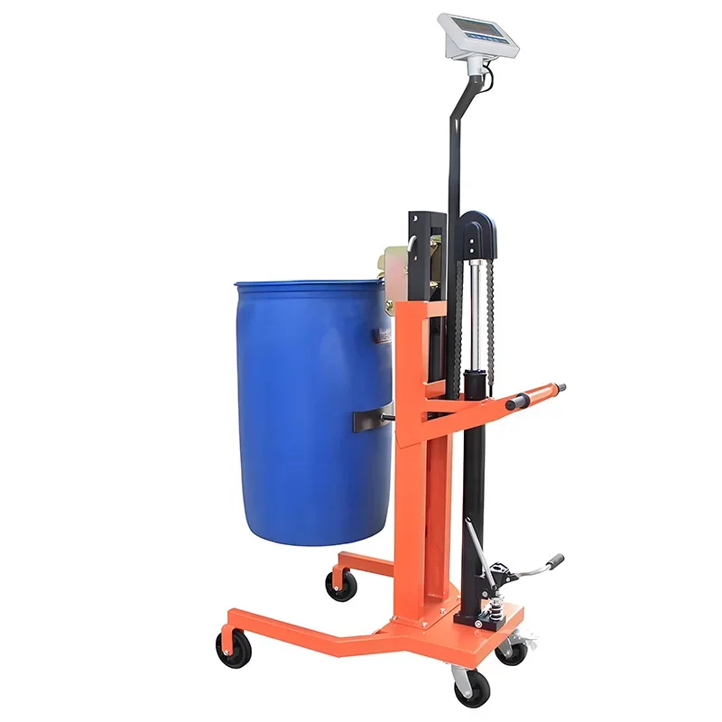 الهيدروليكية وزنها طبلة زيت مركبة مواصلات دلو مستدير مكدس شاحنة النسر منقار دواسة رفع تحميل وتفريغ شاحنة DTF45