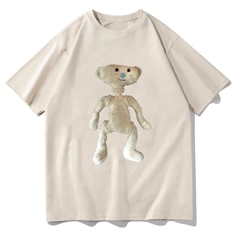 Camisetas con estampado de oso Alpha para niñas, camisetas informales de verano para hombres y mujeres, camisetas de manga corta de algodón de alta calidad Y2K Fans, camisetas Harajuku, ropa de calle