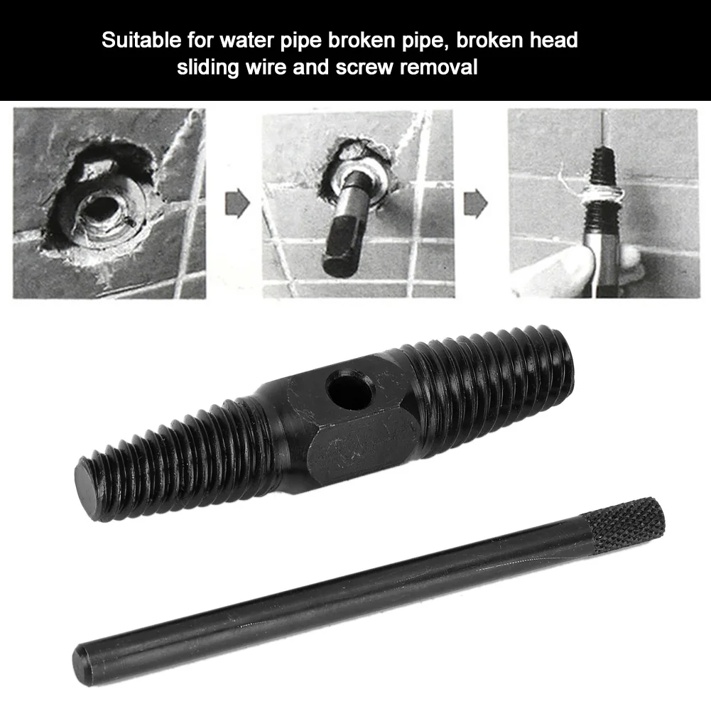 

Pipe Broken Screw Extractor High Carbon Steel Double Head G1/2in G3/4in Car Repair Tool