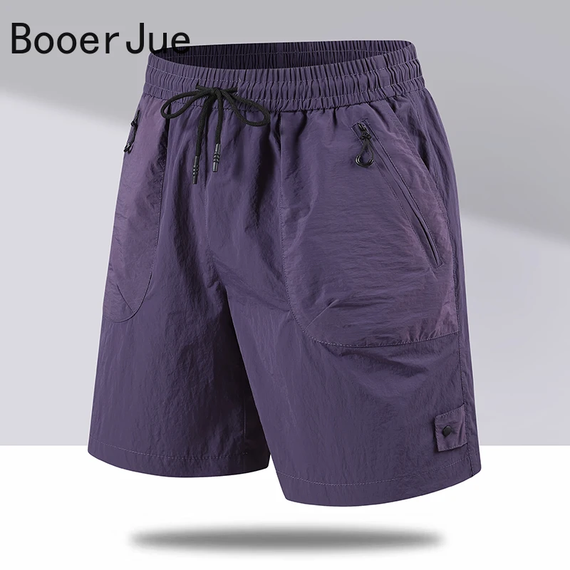 UPF50+ Summer Drawstring Men Casual Jogger Casual Classic Workout Gym Running Sports Lightweight UV Protection Quick-Dry Shorts view 3