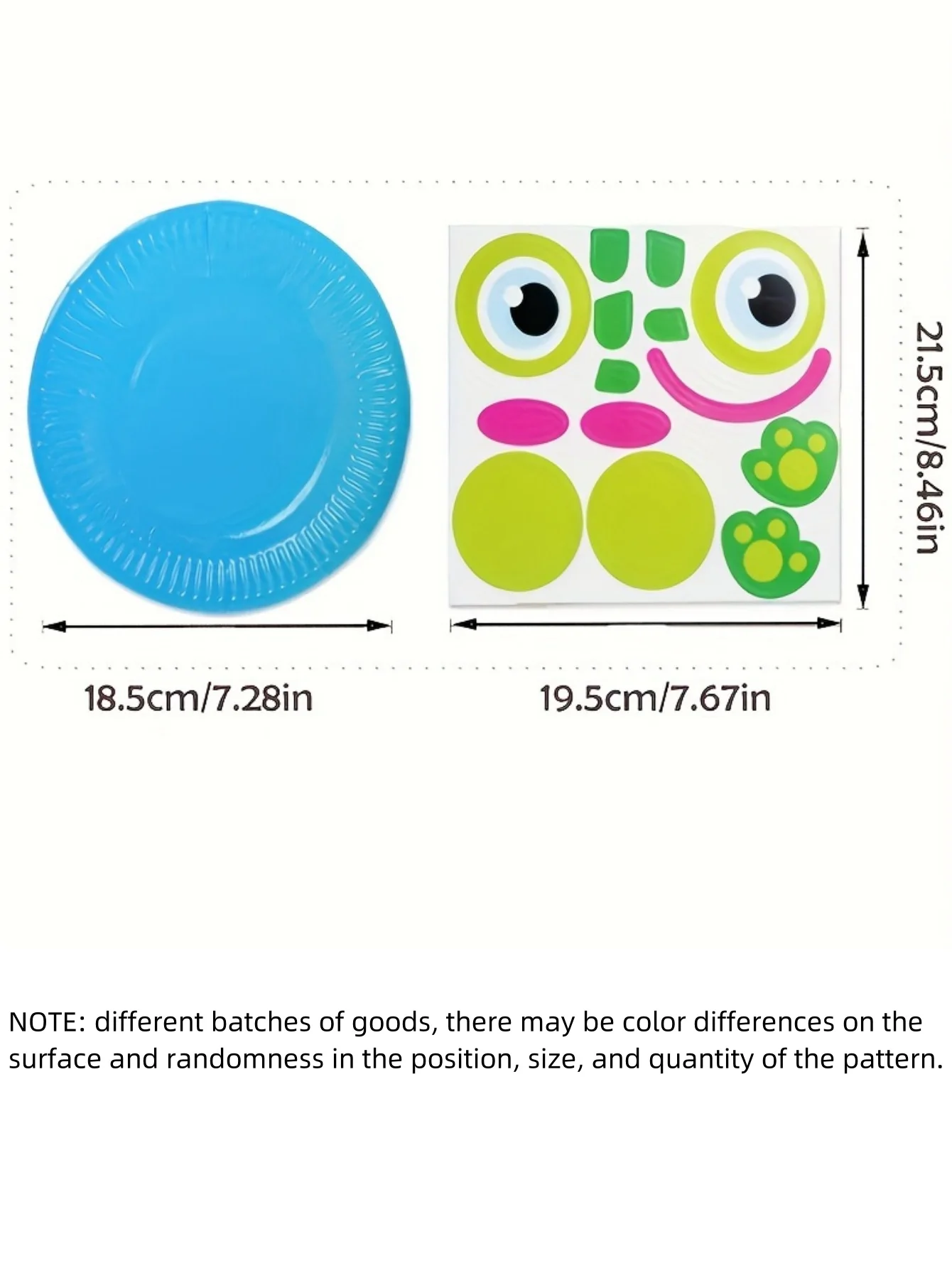 10-Piece Engaging Paper Plate Art Kit - DIY Animal Crafts for Kids Fun-Filled Classroom & Party Activities Perfect Bulk sticker