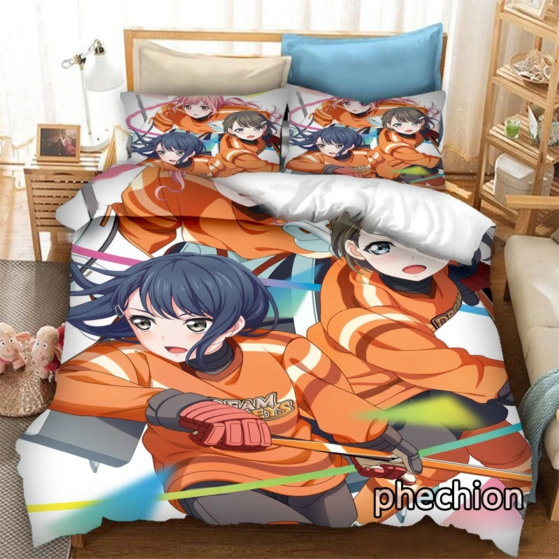 phechion PuraOre!～PRIDE OF ORANGE 3D Print Bedding Set Duvet Covers Pillowcases One Piece Comforter Bedding Sets Bedclothes K354