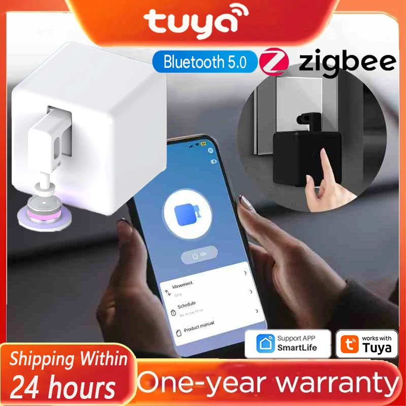 

Умный сенсорный робот-кнопкодаватель Tuya Zigbee/Bluetooth Fingerbot Plus (робот-манипулятор для нажатия кнопок)