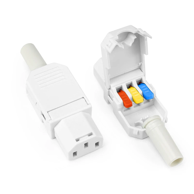 

Клеммная колодка IEC C13 C14, вилка питания, 10 А, штекер, гнездо, фиксация защелки, тип быстрого подключения, адаптер питания, перезаряжаемый