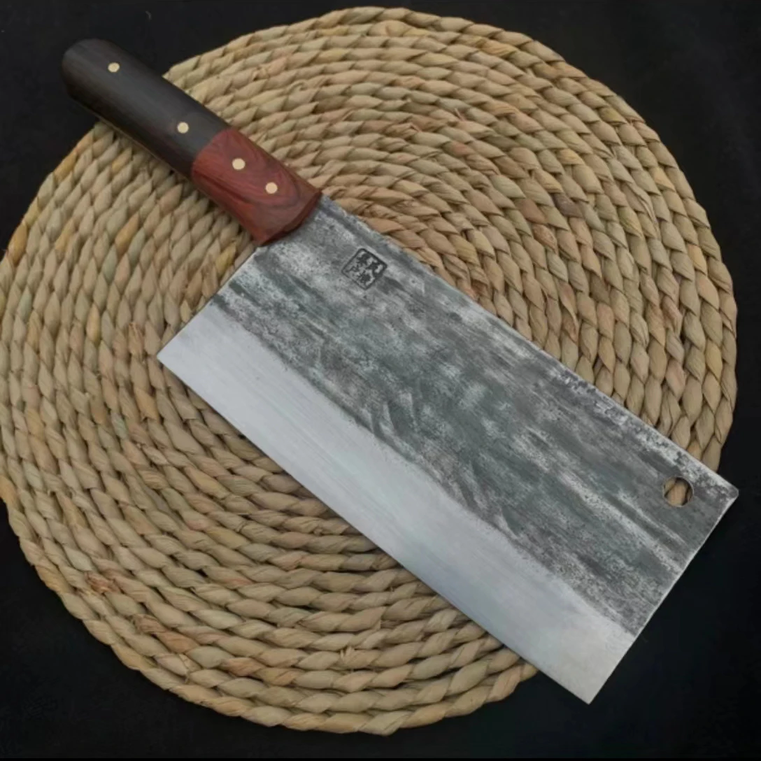 Husa Knife Spring Steel Blade Chefs Cleaver Chopper Slicing Kitchen Knives Handmade Forged Messer Bone Meat And Poultry Tools