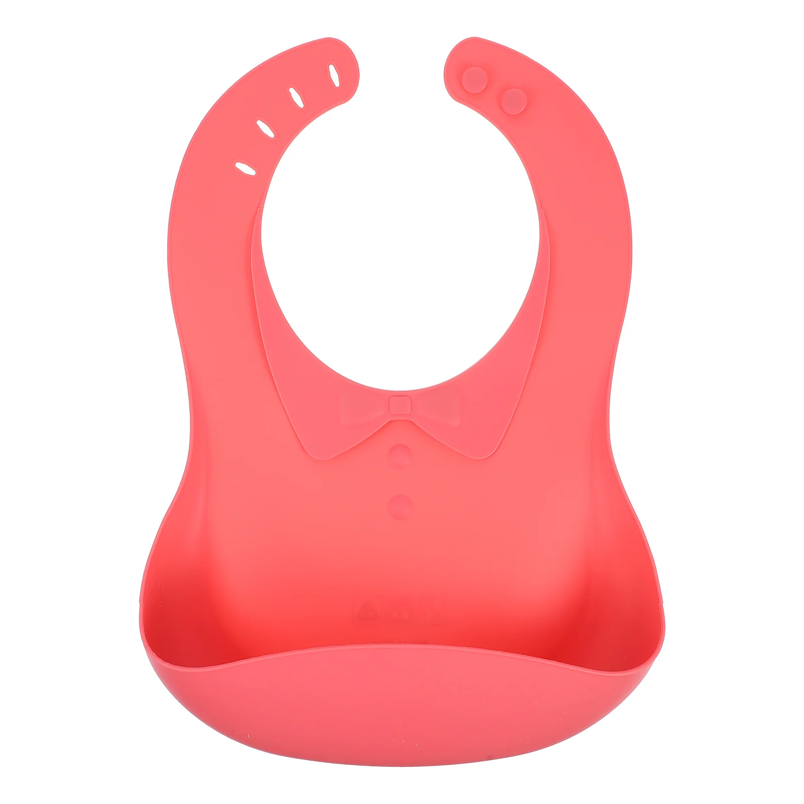 Babero de silicona para bebé, ajustable, impermeable, 4 niveles, suave, cómodo, babero de alimentación para niños pequeños con bolsillo recogedor