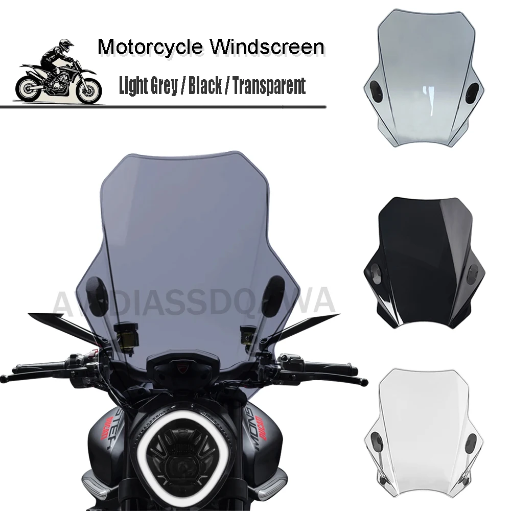 

Front windshield Motorbikes Deflector For MONSTER 937, 950 SP, 22mm, 25mm, 28mm handle, Covers Screen -Smoke Lens