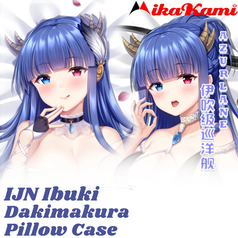 

IJN Ibuki Dakimakura Game Azur Lane Pillowcase Hugging Full Body Sexy Pillow Case Cushion Cover Home Bedding Decor Otaku Gift