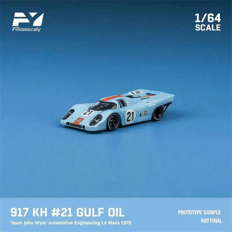 Finclassically FY 1:64 بورش 917 مارتيني شل فورد GT40 24 ساعة من لو مان 1970 الفائز سبيكة دييكاست نموذج سيارة مجموعة