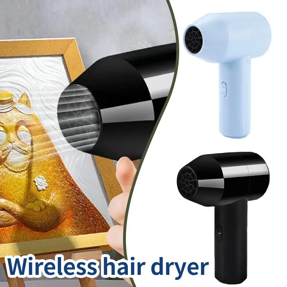 

Violent turbo electric fan Wireless quick-drying electric hair dryer for art Blowing dust turbo fan for painting color stud J2L9