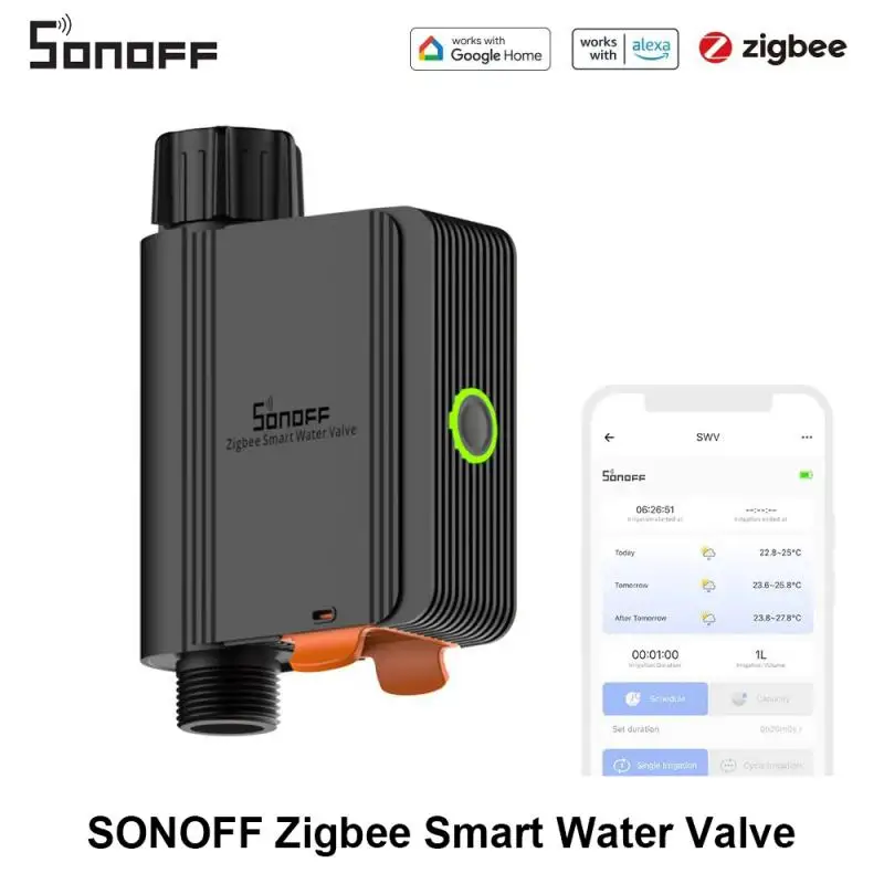 

SONOFF SWV Zigbee 3,0 умный водяной клапан IP55 спринклерный контроллер домашнего автоматического орошения, совместимый с eWeLink Alexa Google