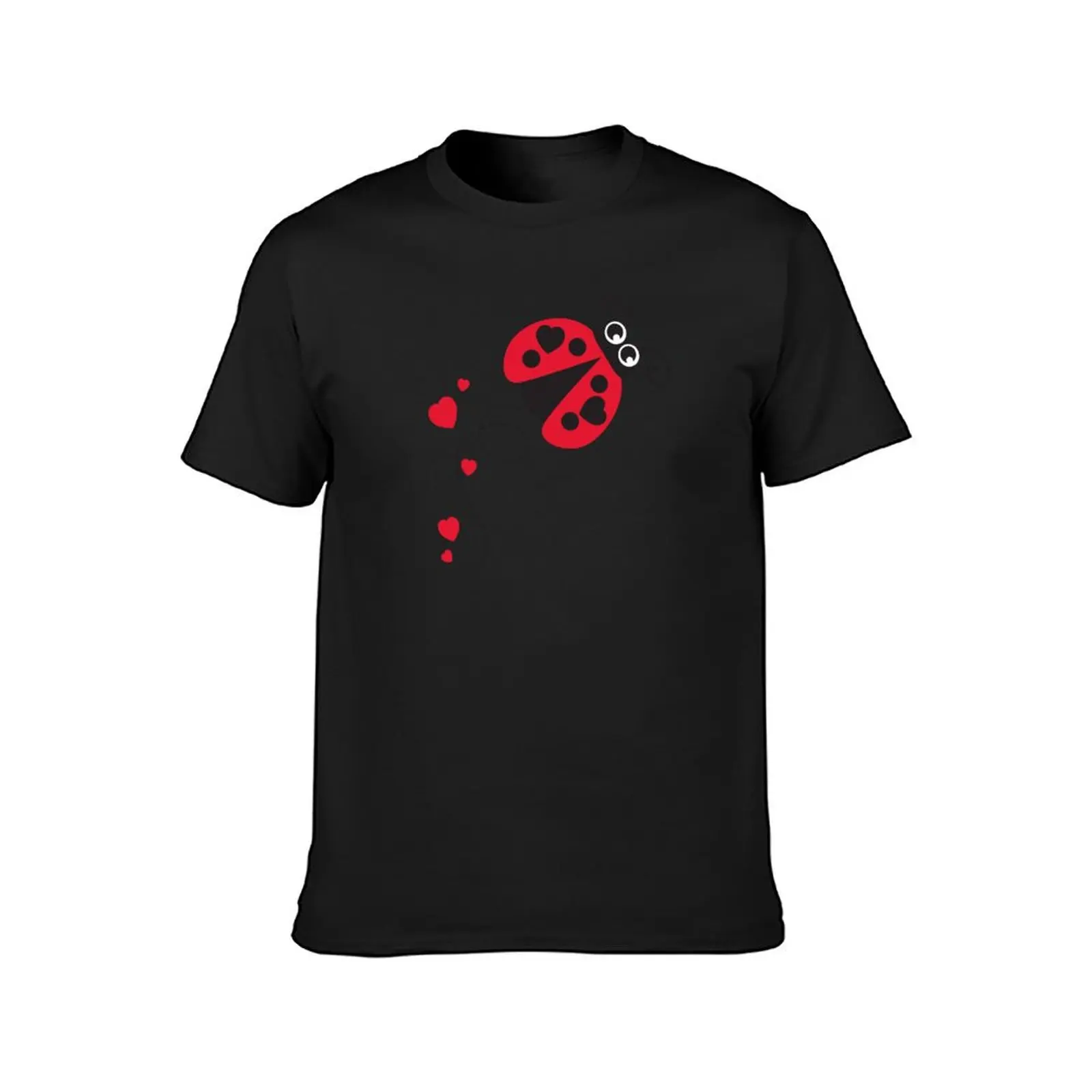 Love bug ladybug / ladybird red T-Shirt boys whites anime customs oversized t shirt men