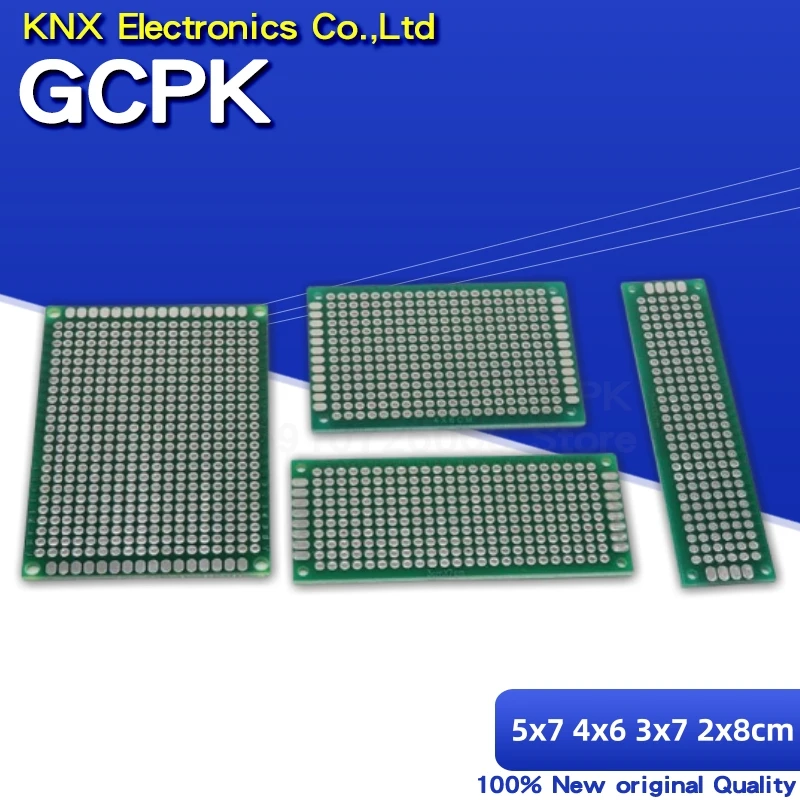 

20pcs PCB Prototype Board Circuit Protoboard Universal Stripboard Prototyping Veroboard 2X8 3X7 4X6 5X7 5Pcs Each Mixed Double