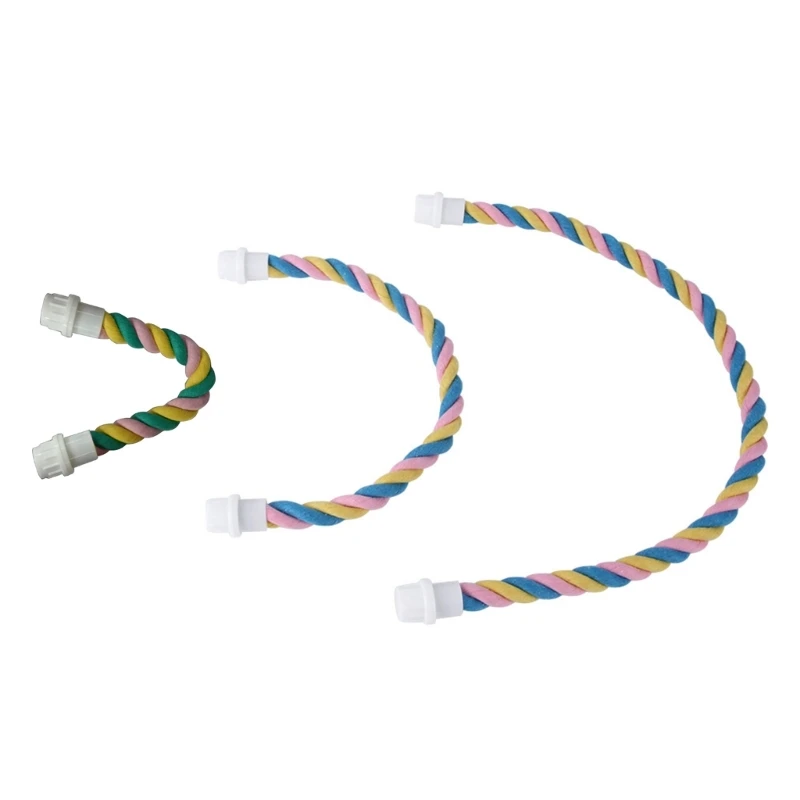 

Parrot Climbing Cotton Rope Bird Toy U-shaped Pet Bird Stand Pole Easy Install