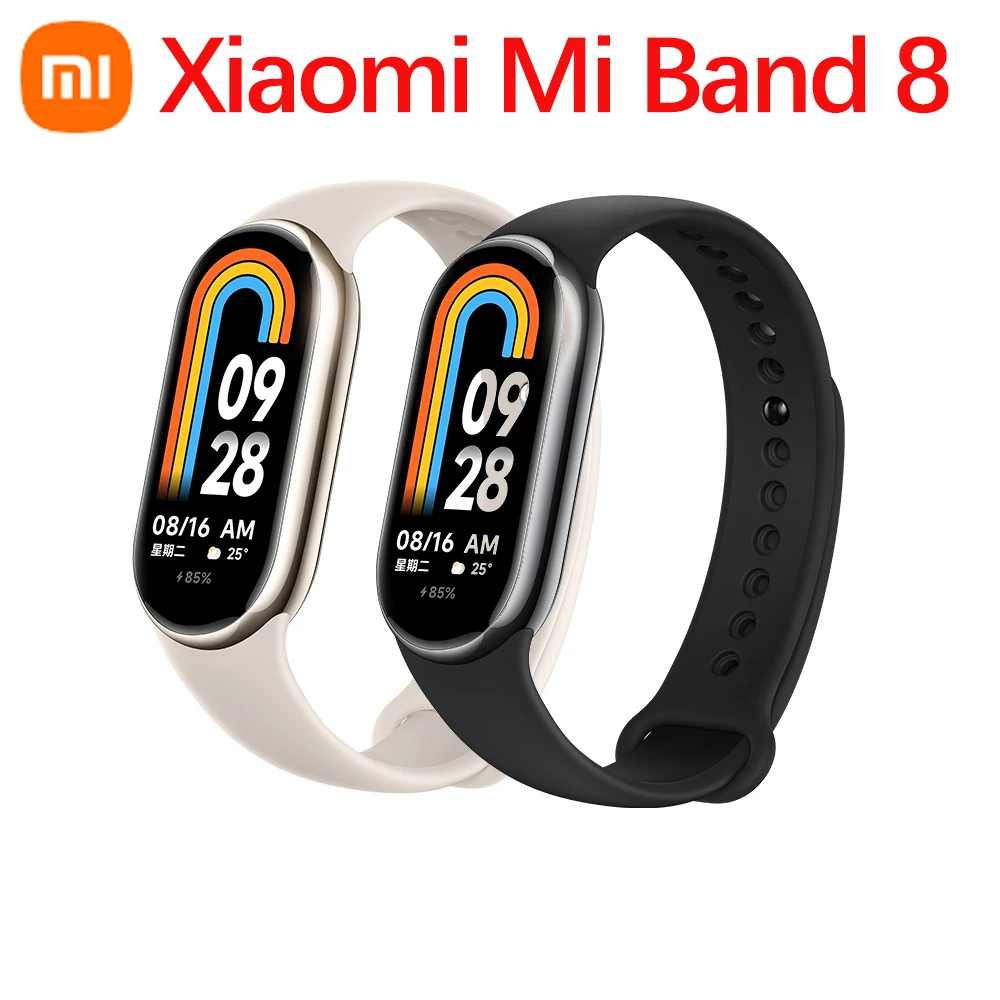 

Global Version Xiaomi Mi Band 8 AMOLED Screen Blood Oxygen Fitness Bracelet Fitness Traker Heart Rate Monitor Smart Band Miband8