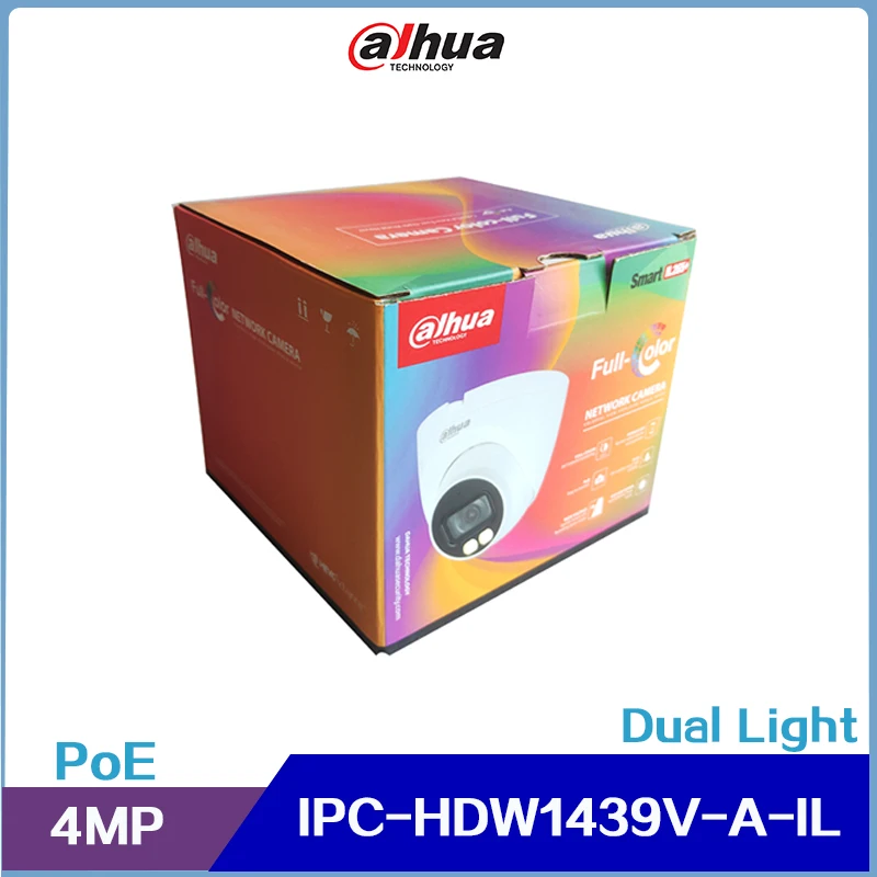 IPC-HDW1439V-A-IL Dahua 4MP Entry Smart Dual Light Fixed-focal Eyeball Network Camera