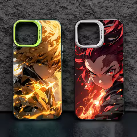 Anime Demon Slayer Phone Case For Samsung S24 S23 S22 S21 S20 PLUS Ultra Fe NOTE 20 Luxury Colorful Shell