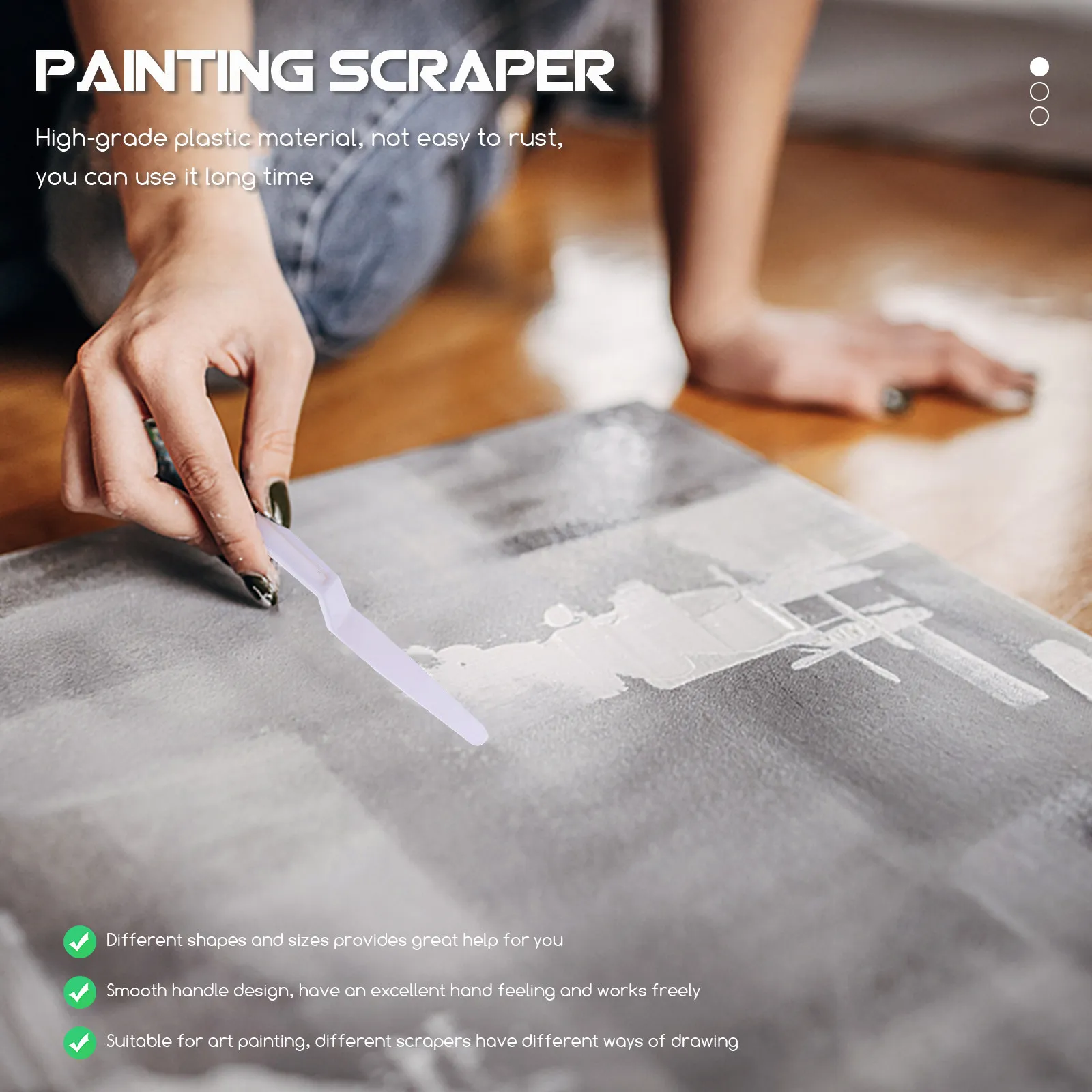 

Набор из 30 шпателей для рисования с длинной ручкой, пластиковыми лезвиями и удобным захватом для масляной, акриловой, керамической и гончарной живописи, аксессуары для рисования