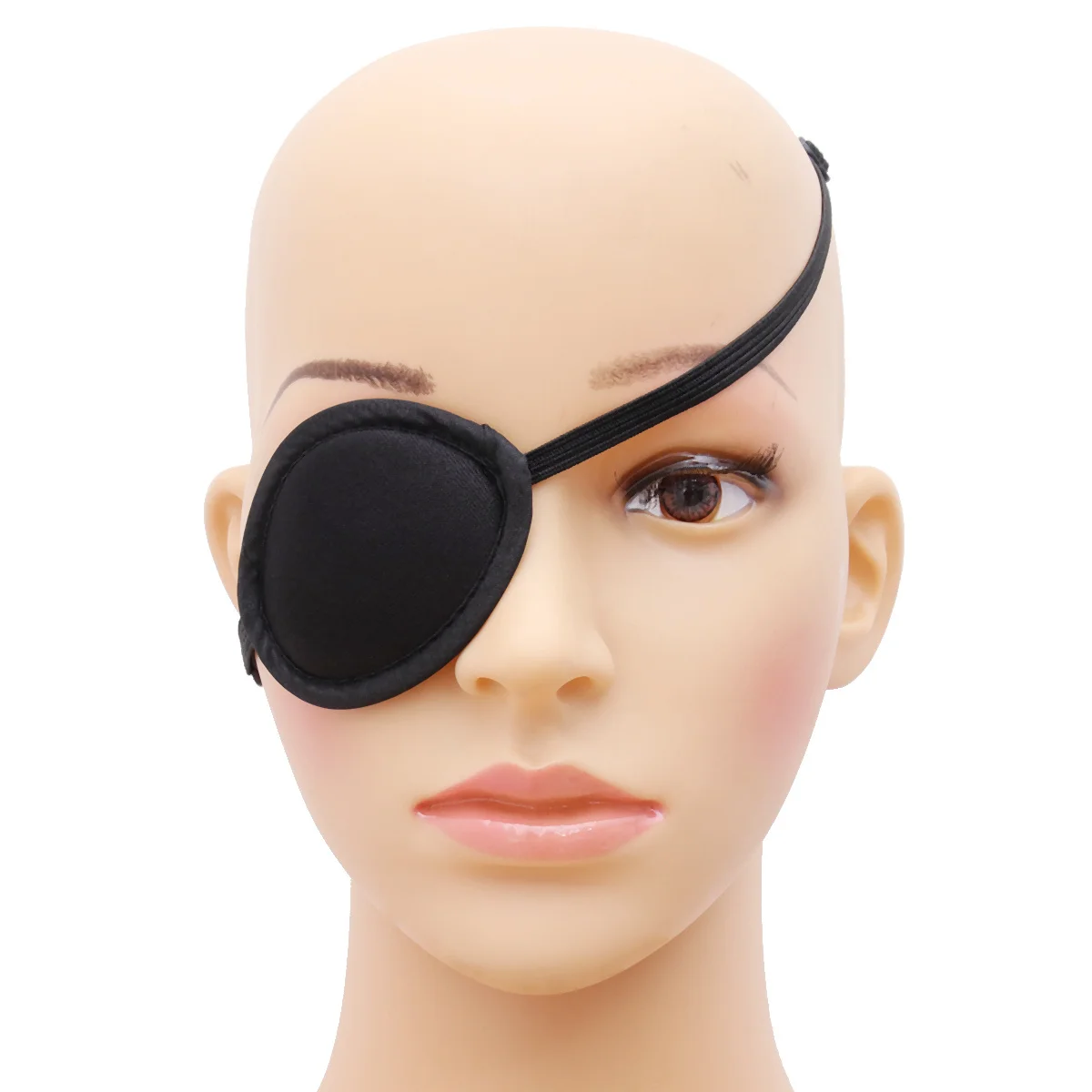 

1pc Amblyopia Patch Cotton Soft Adjustable Stretchy Buckle For Pediatric Eye Patches Lazy Eye Patch Cosplay Shield